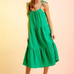 Caslon Emerald Green Midi Dress